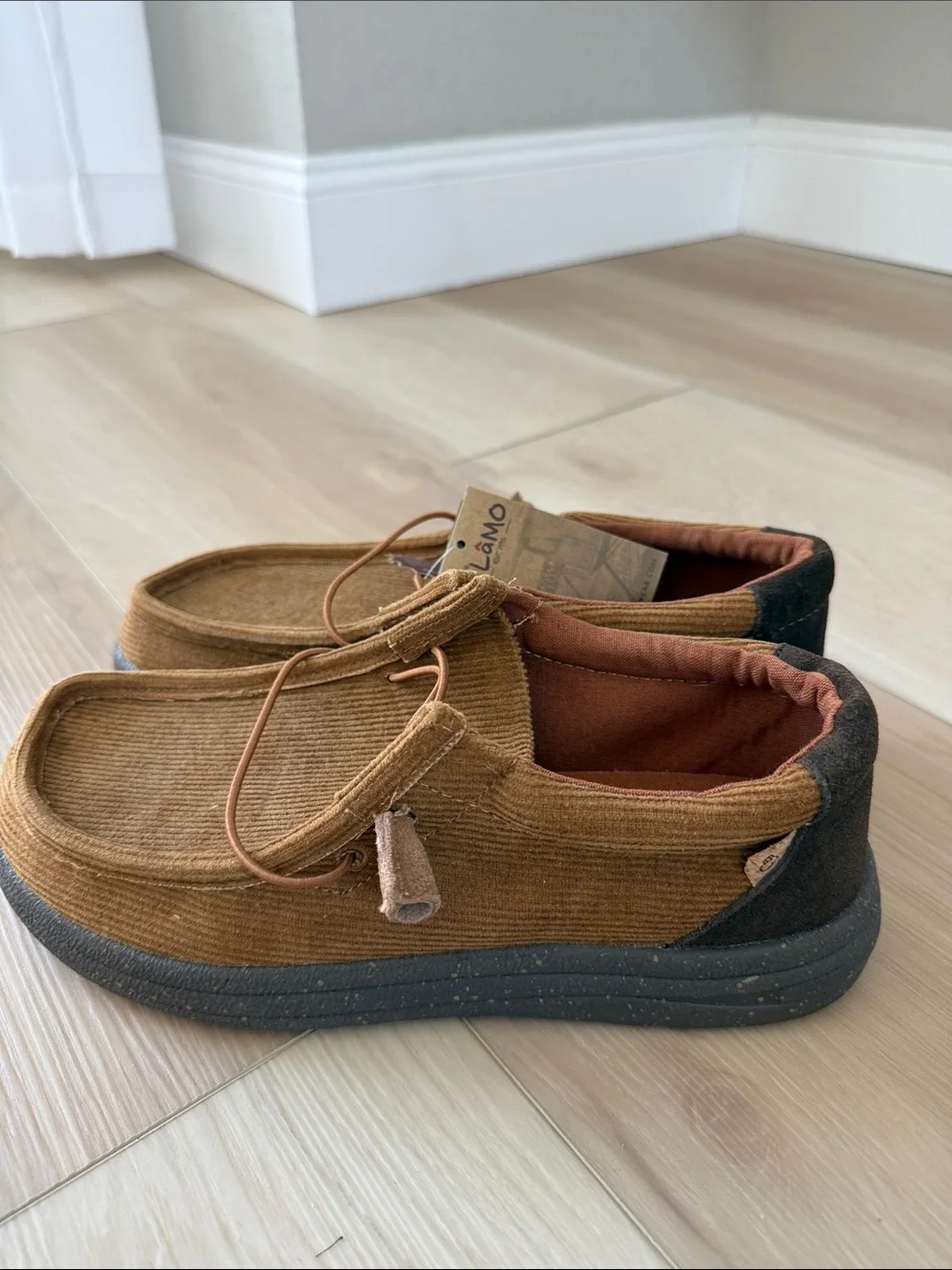LAMO Men's Paul Corduroy Slip-On Loafers — Brown Tan